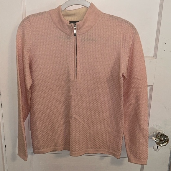 HAWICO 100% Cashmere Quarter Zip - Picture 1 of 3